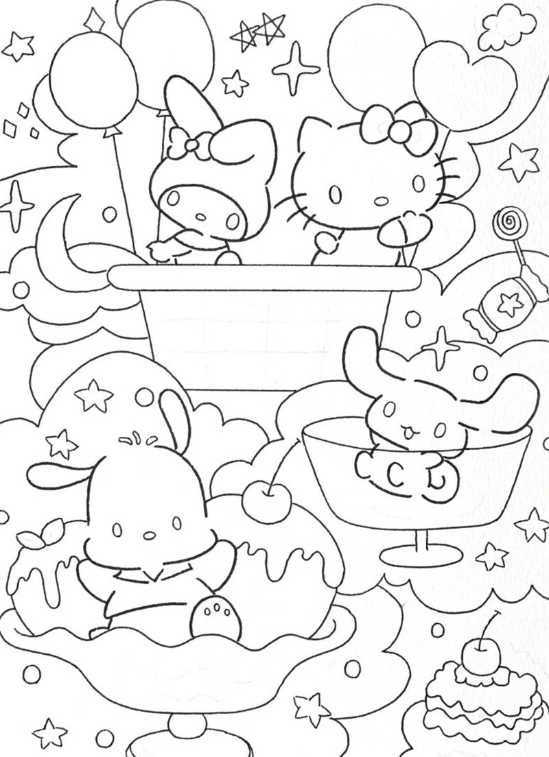 tranh tô màu cho bé gái 3