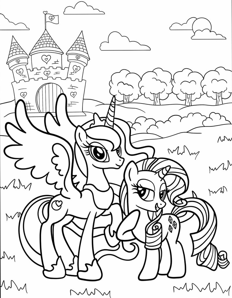 tranh tô màu cho bé gái 31