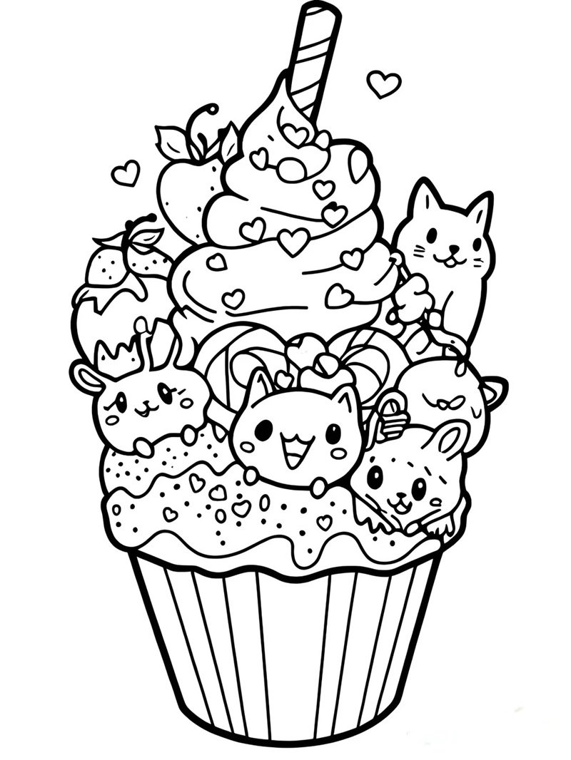 tranh tô màu cho bé gái 34