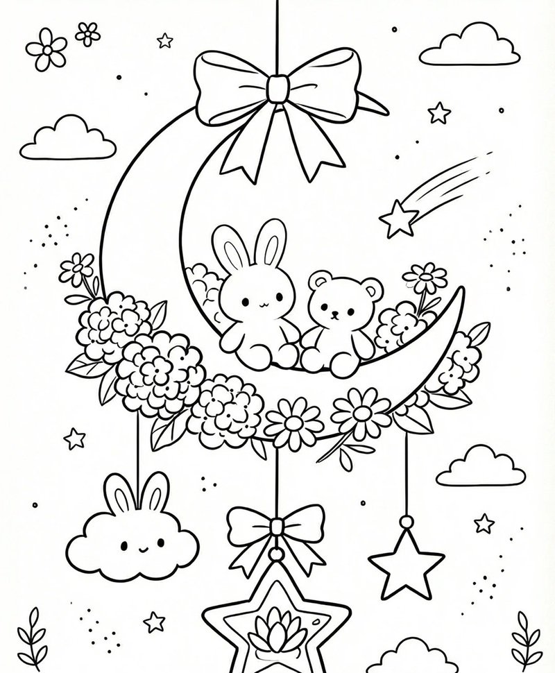 tranh tô màu cho bé gái 5