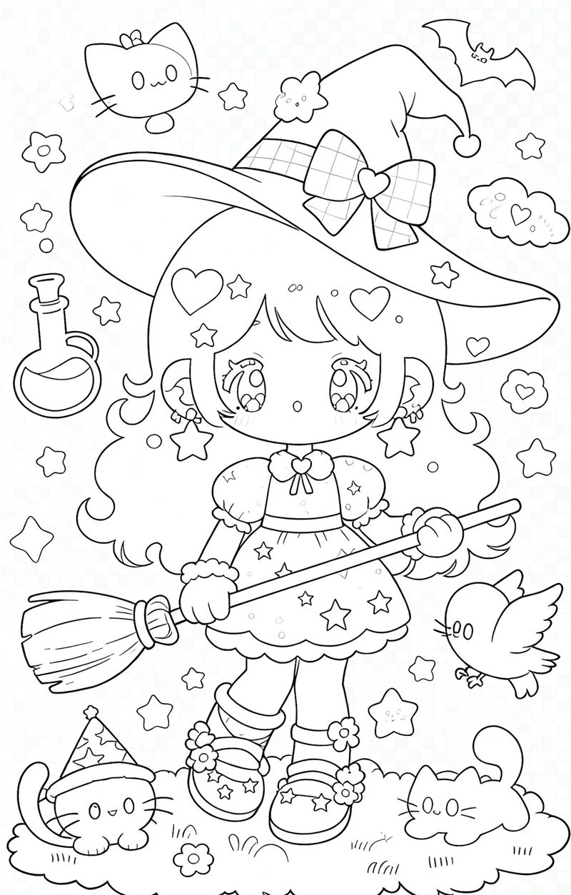 tranh tô màu cho bé gái 7