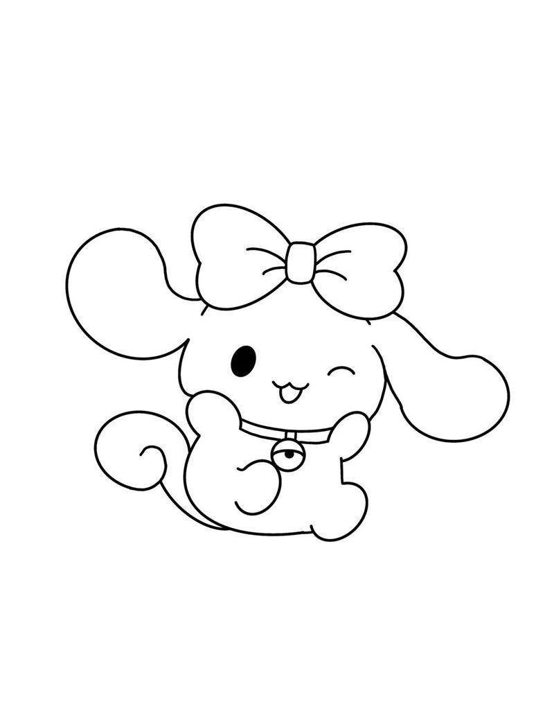 tranh tô màu cinnamoroll 1