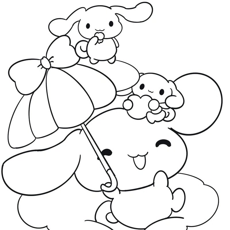 tranh tô màu cinnamoroll 11