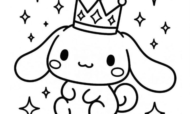 tranh tô màu cinnamoroll 13