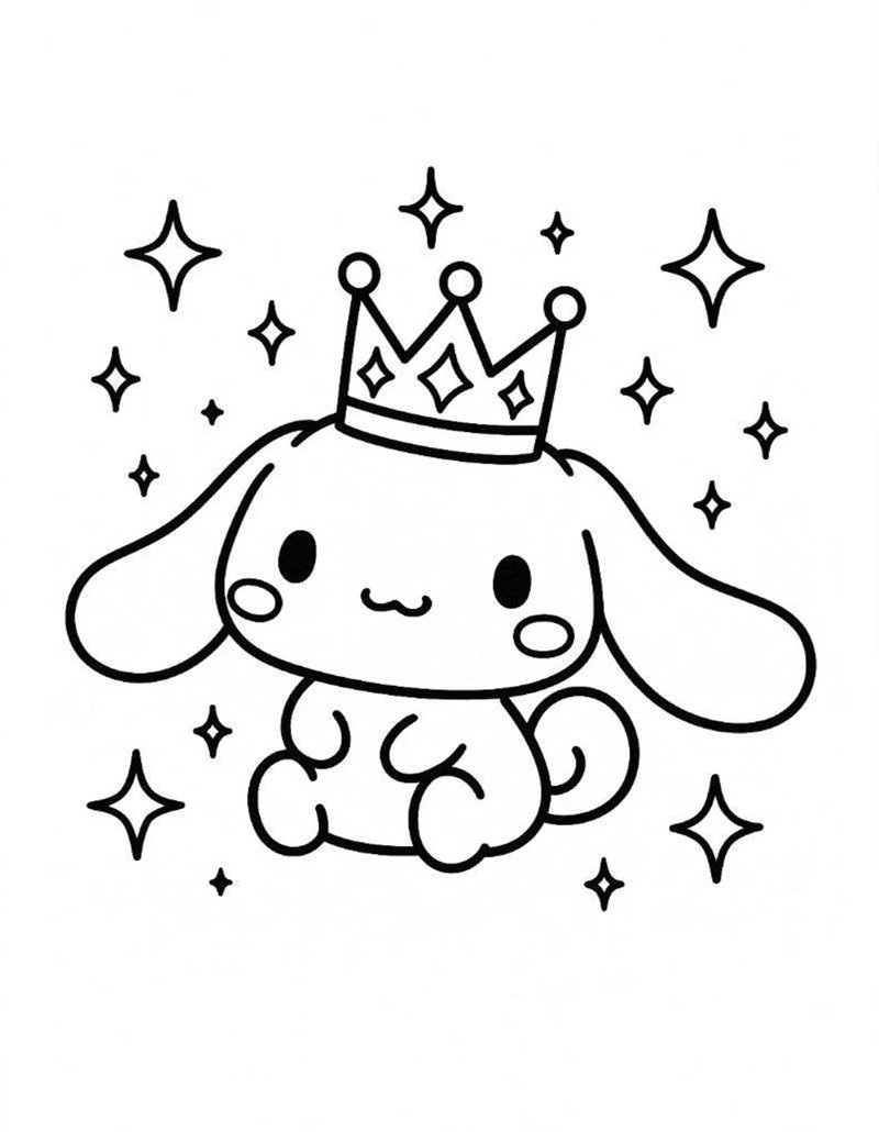 tranh tô màu cinnamoroll 13