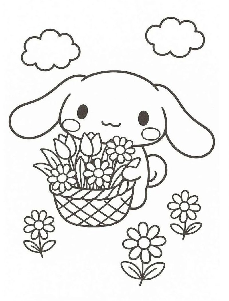 tranh tô màu cinnamoroll 16