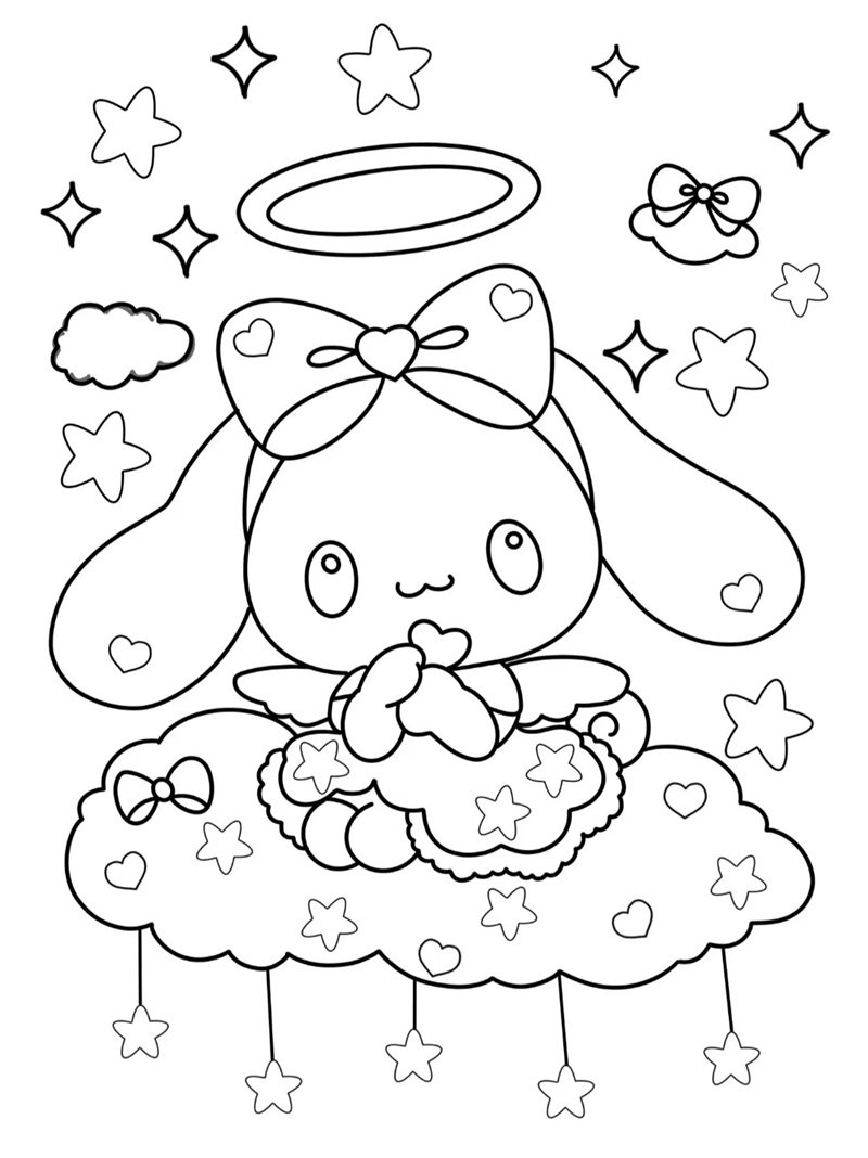 tranh tô màu cinnamoroll 2