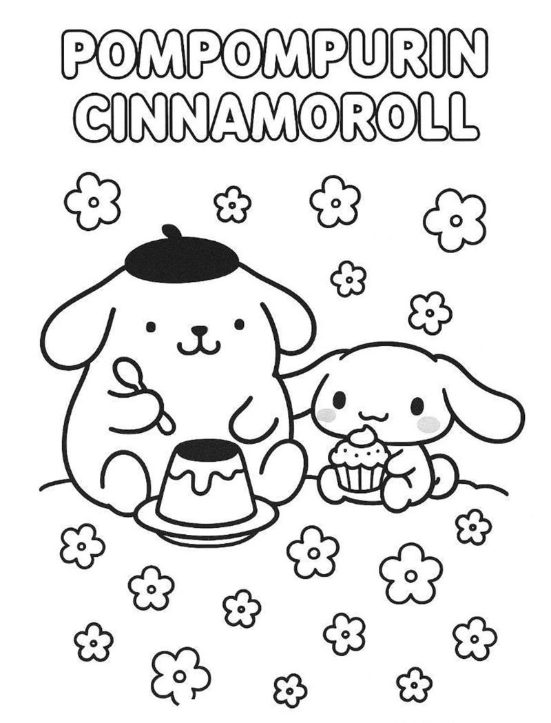 tranh tô màu cinnamoroll 20