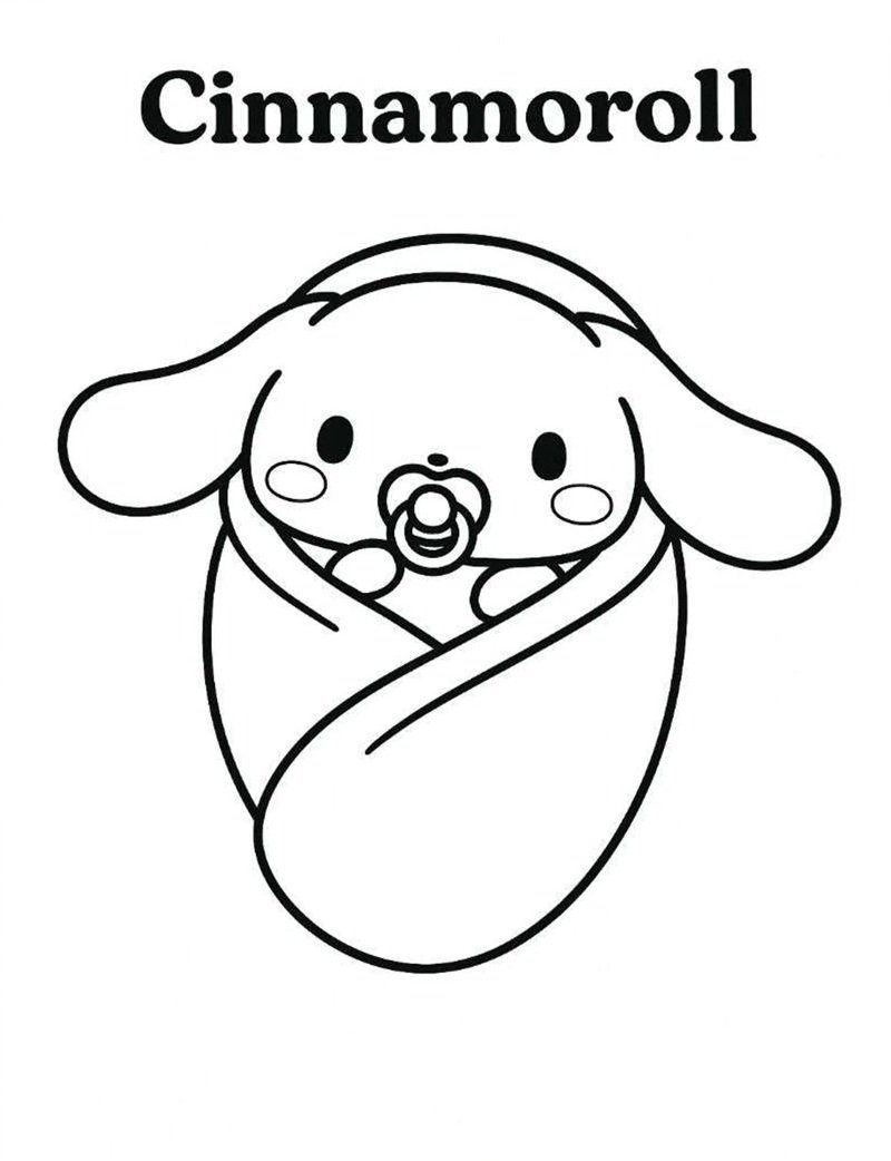 tranh tô màu cinnamoroll 21