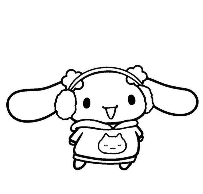 tranh tô màu cinnamoroll 23