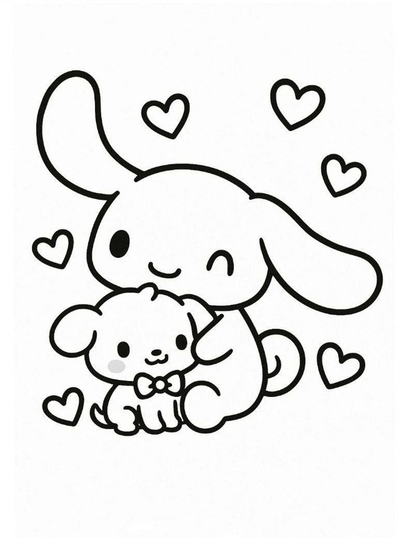 tranh tô màu cinnamoroll 24