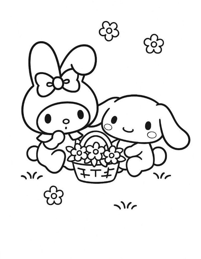 tranh tô màu cinnamoroll 26