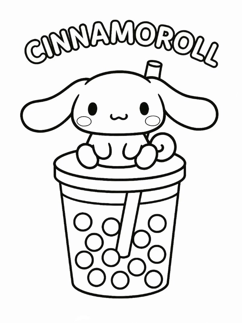 tranh tô màu cinnamoroll 29