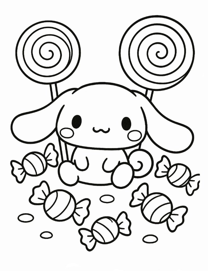 tranh tô màu cinnamoroll 30