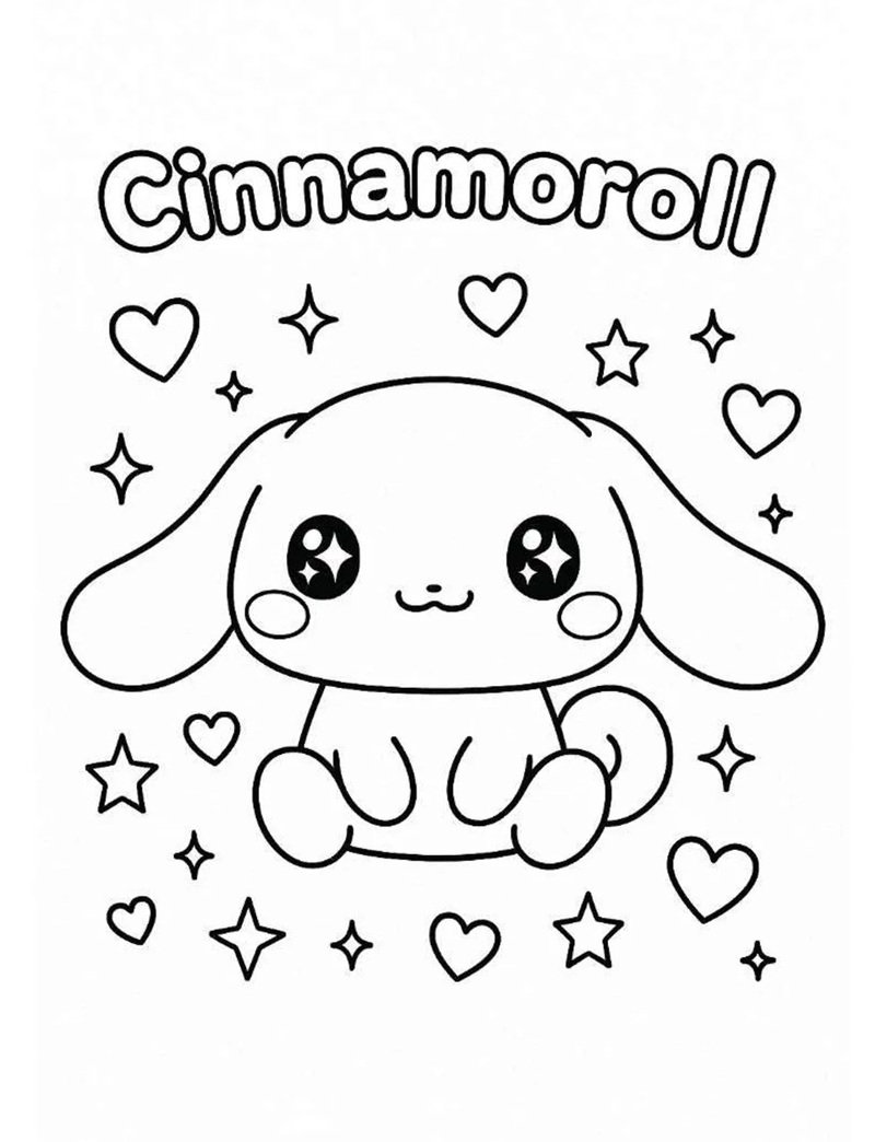 tranh tô màu cinnamoroll 31