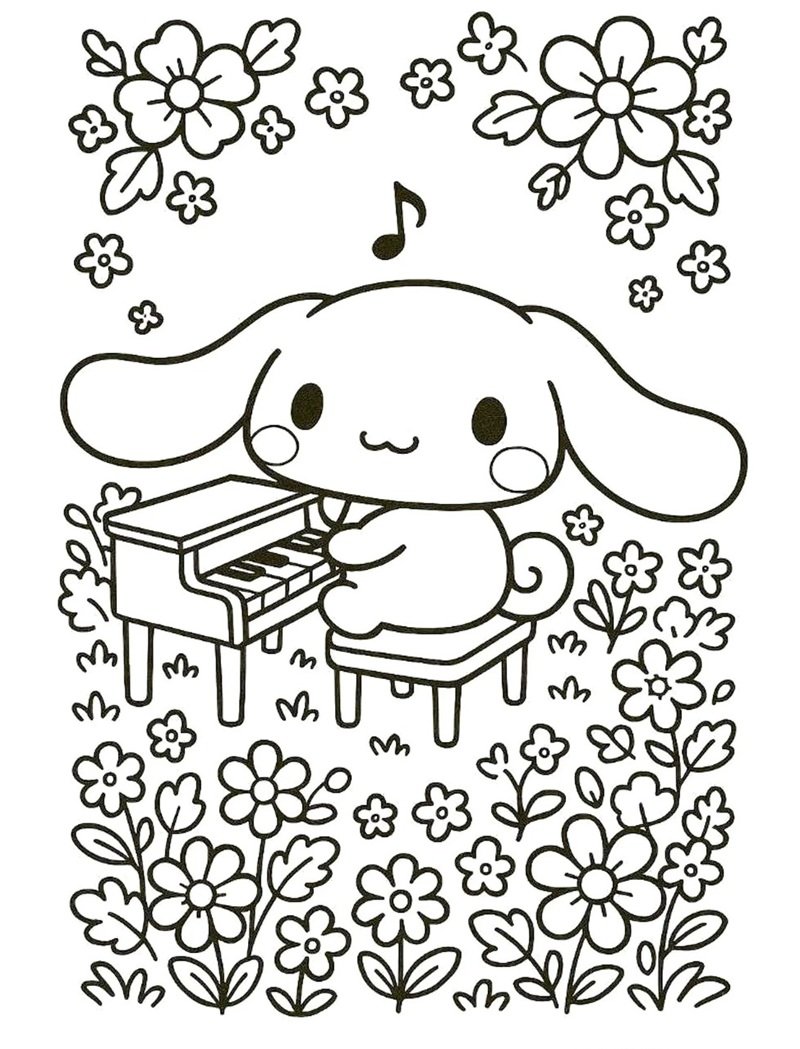 tranh tô màu cinnamoroll 33