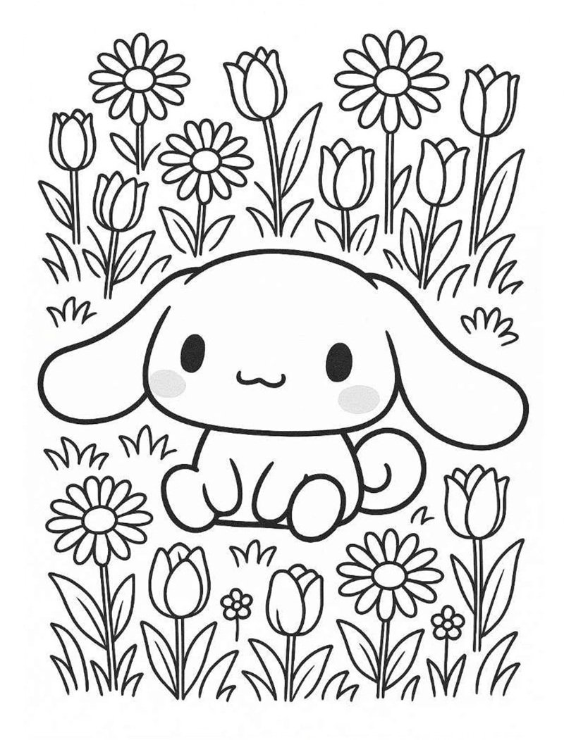 tranh tô màu cinnamoroll 36