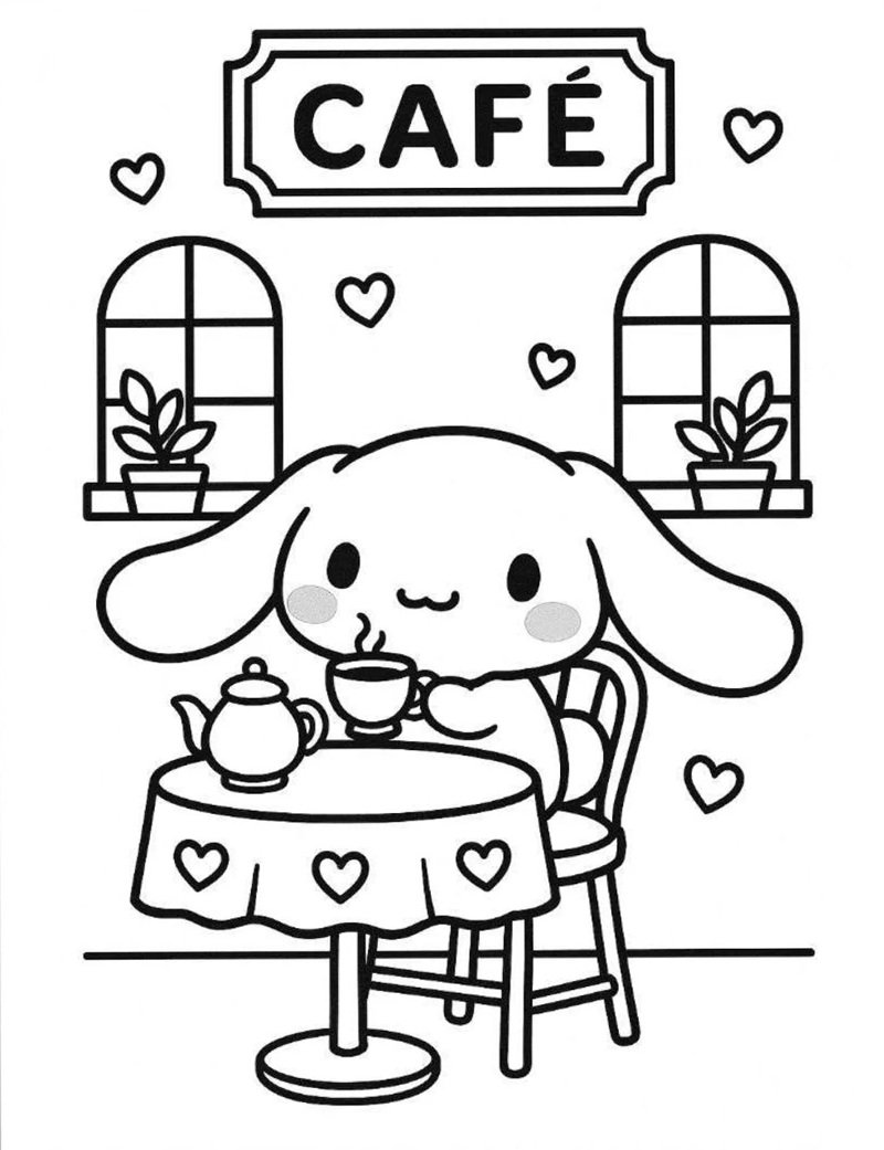 tranh tô màu cinnamoroll 37