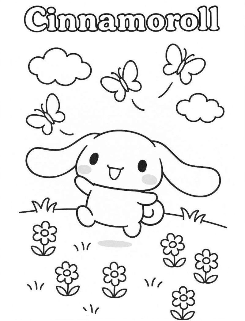 tranh tô màu cinnamoroll 39