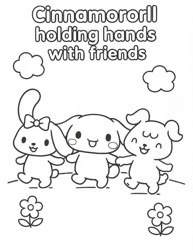 tranh tô màu cinnamoroll 42