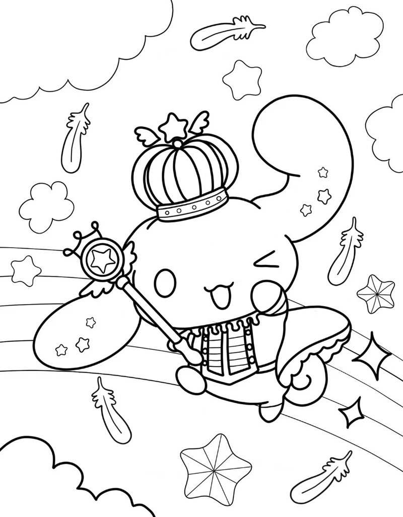 tranh tô màu cinnamoroll 5