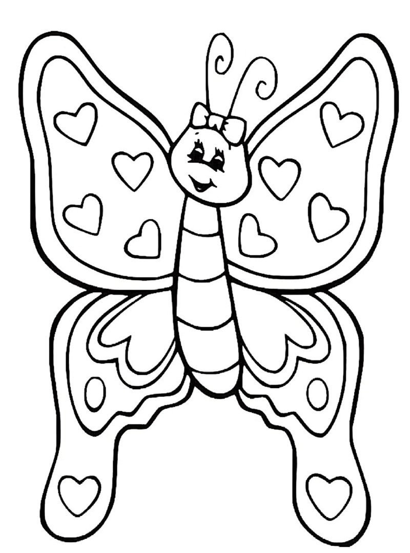 tranh tô màu con bướm 14
