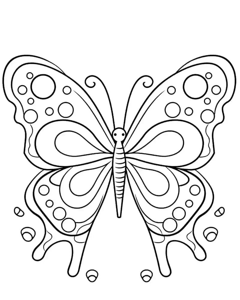 tranh tô màu con bướm 25