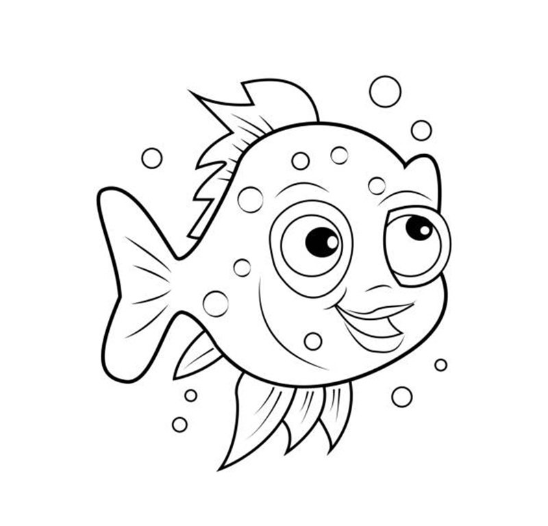 tranh tô màu con cá 13