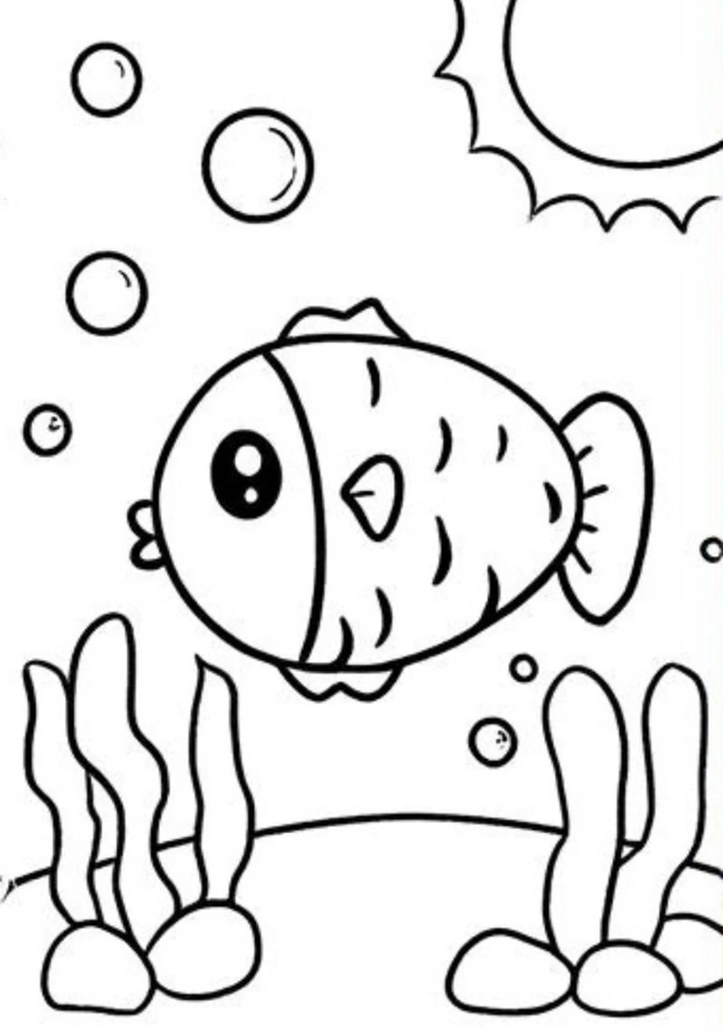 tranh tô màu con cá 27