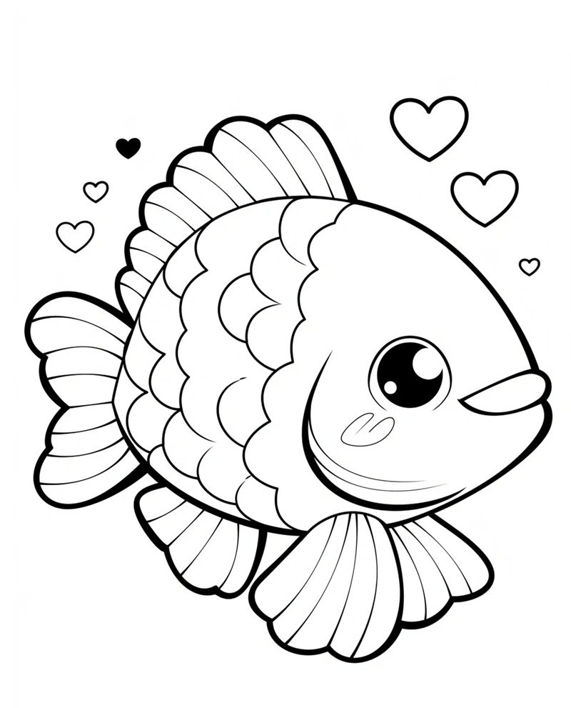 tranh tô màu con cá 30