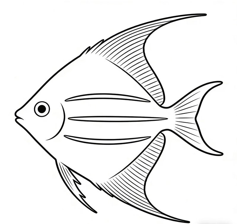 tranh tô màu con cá 40