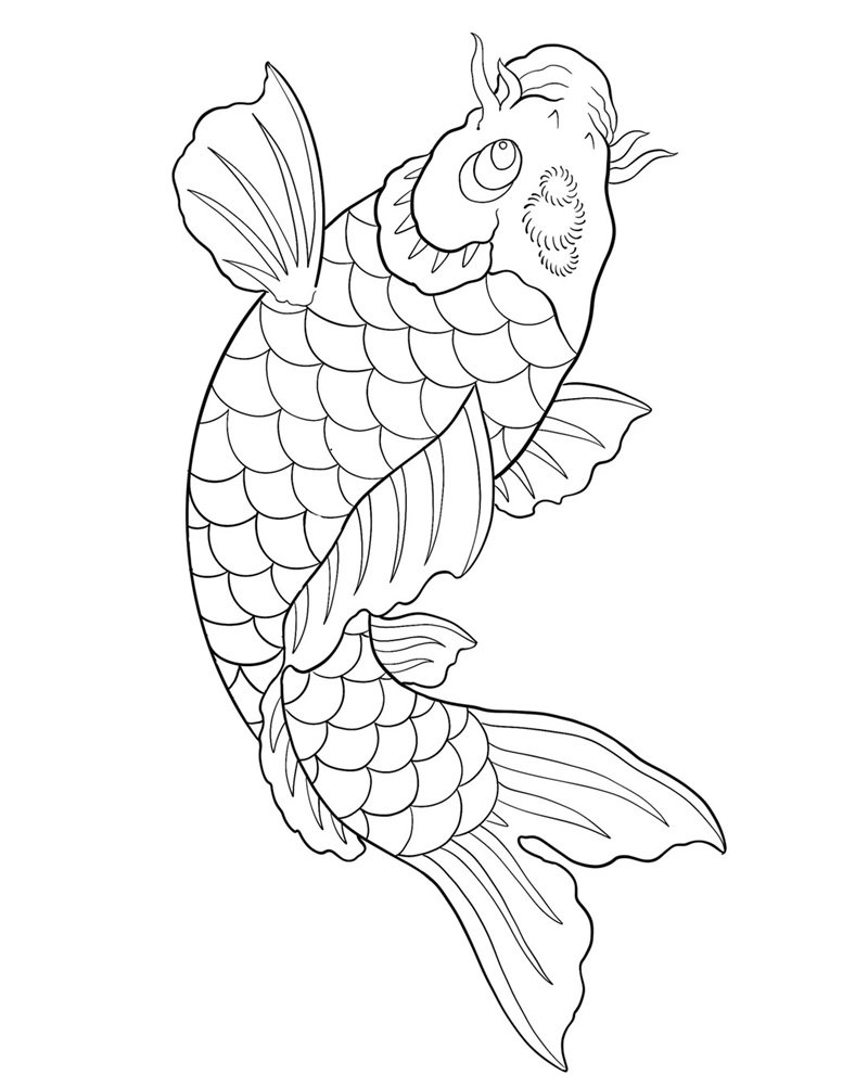 tranh tô màu con cá 41