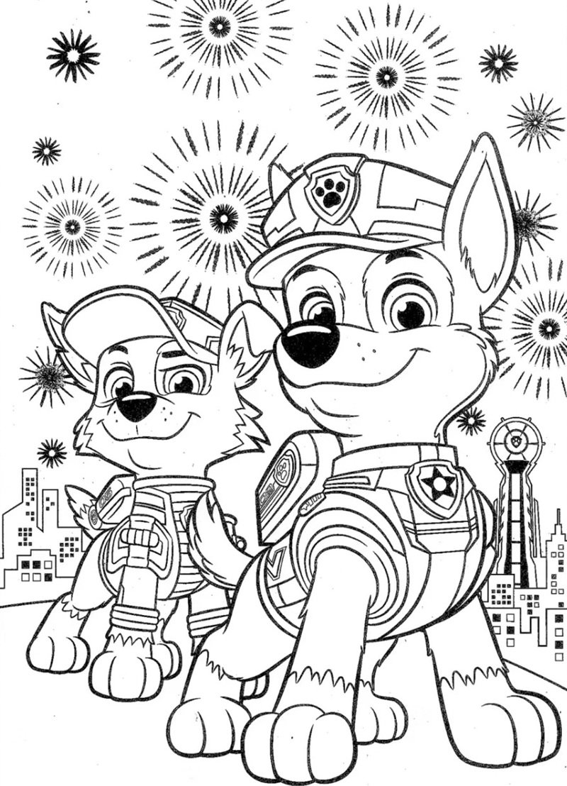 tranh tô màu con chó 28