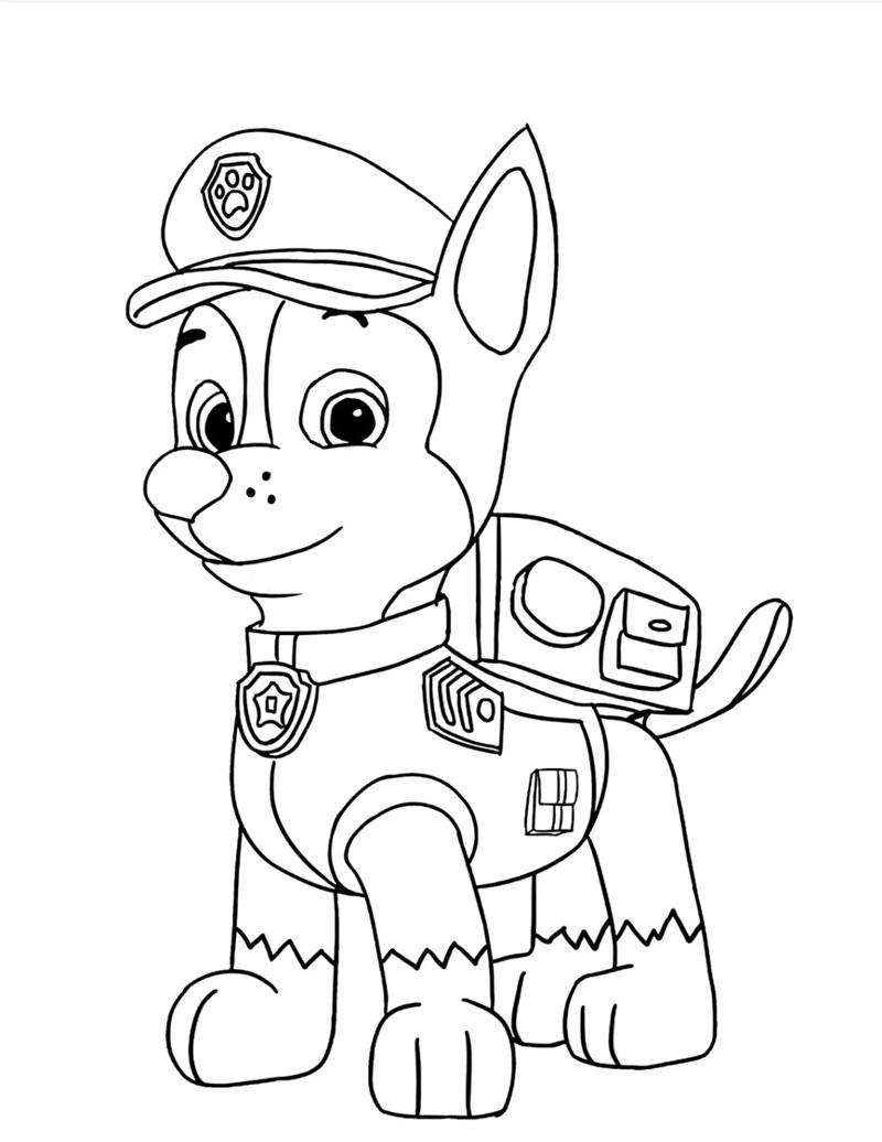 tranh tô màu con chó 29