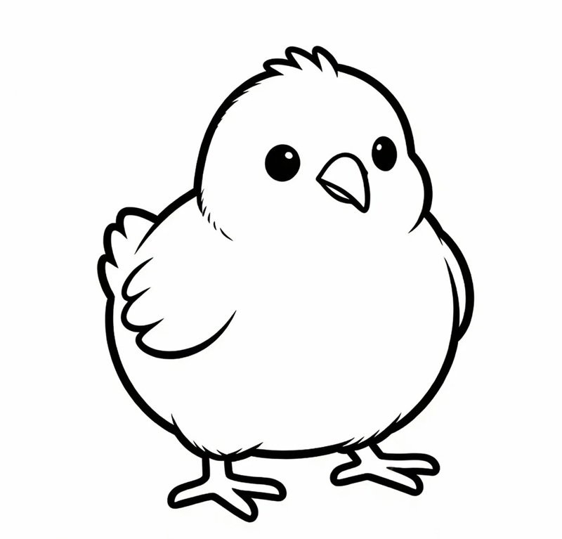 tranh tô màu con gà 21