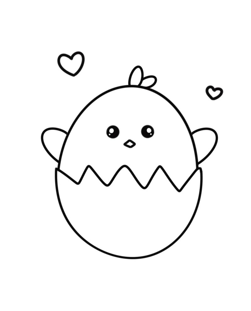 tranh tô màu con gà 22