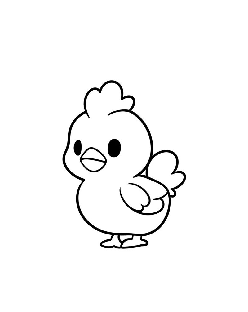 tranh tô màu con gà 25