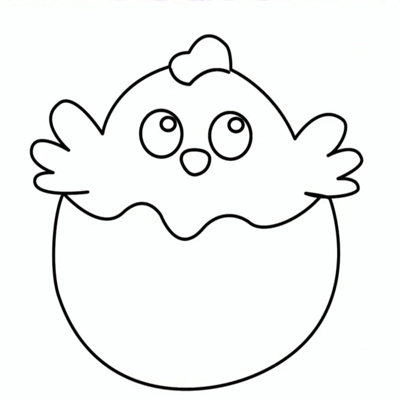 tranh tô màu con gà 31