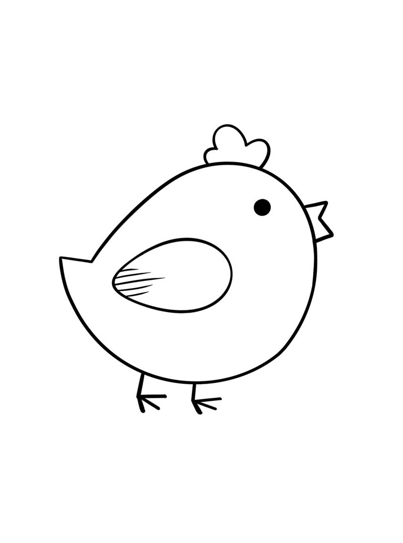 tranh tô màu con gà 36