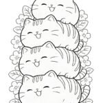 tranh tô màu con mèo 23