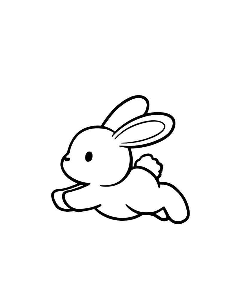 tranh tô màu con thỏ 23