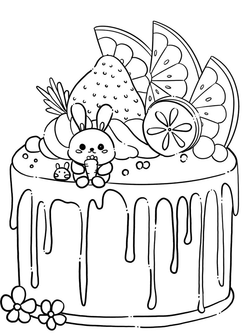 tranh tô màu con thỏ 31