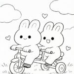 tranh tô màu con thỏ 37