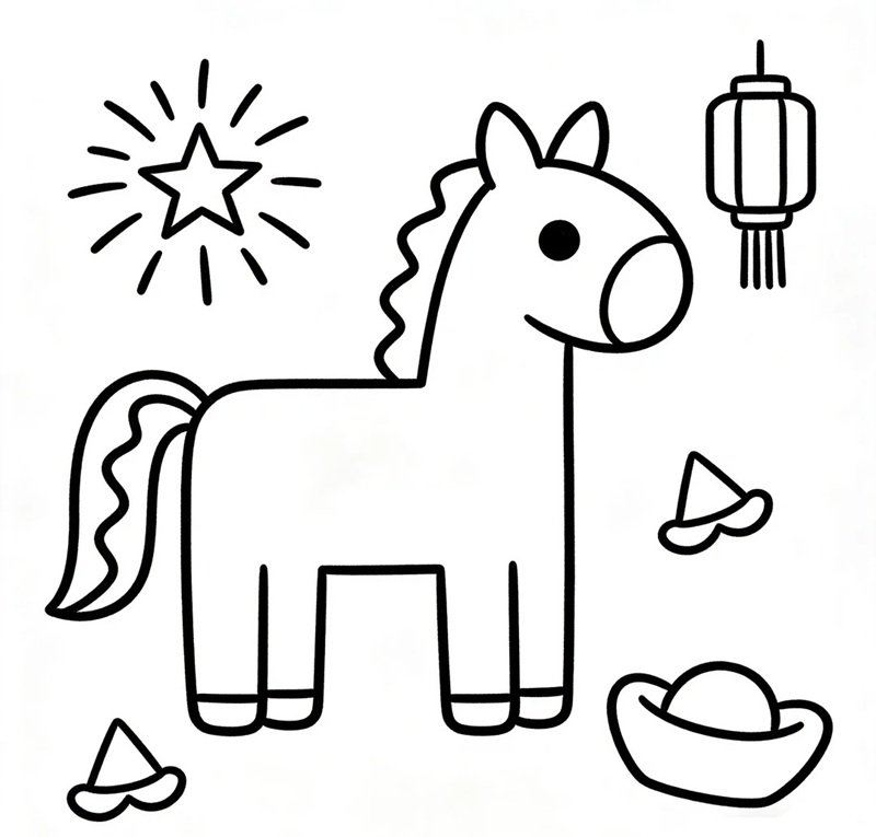 tranh tô màu con vật 1