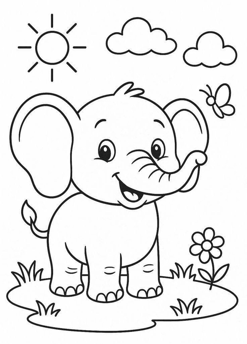 tranh tô màu con vật 24