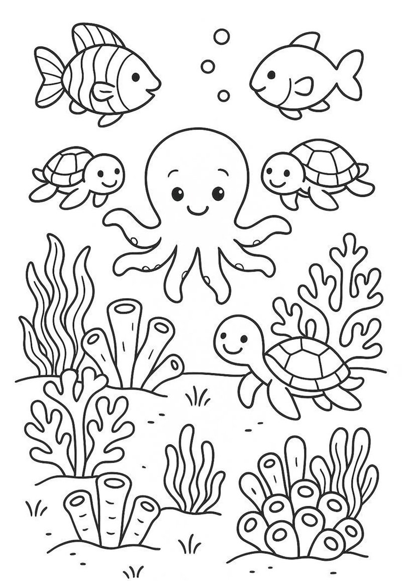 tranh tô màu con vật 7