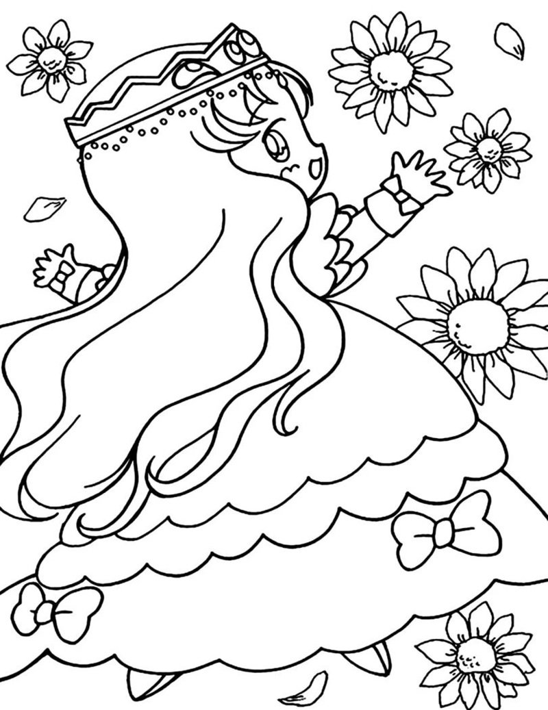 tranh tô màu công chúa 12