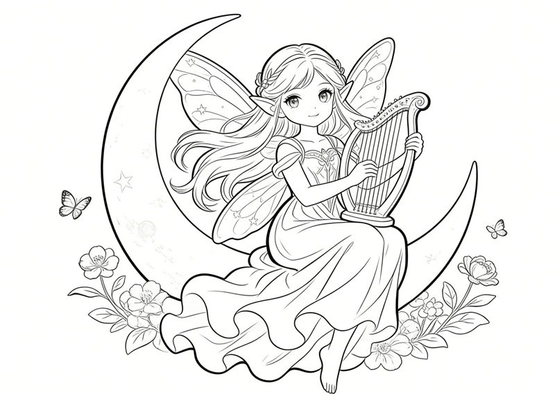 tranh tô màu công chúa 13