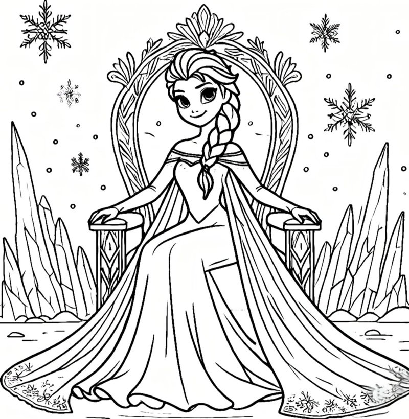 tranh tô màu công chúa 17