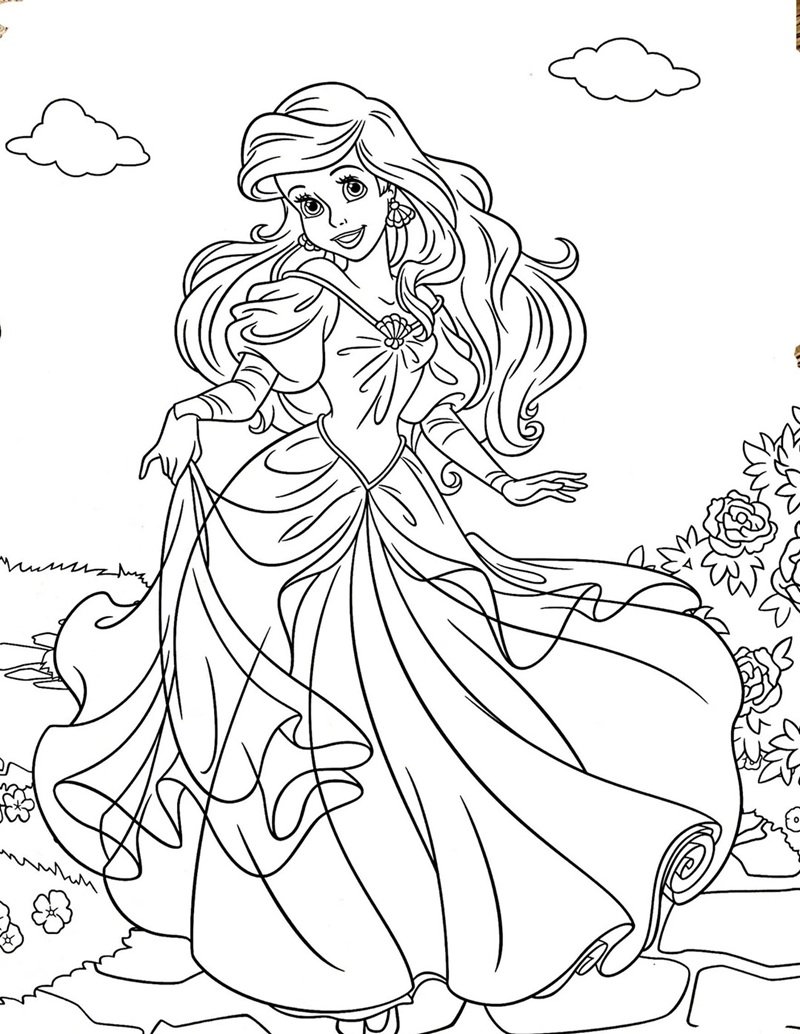 tranh tô màu công chúa 21